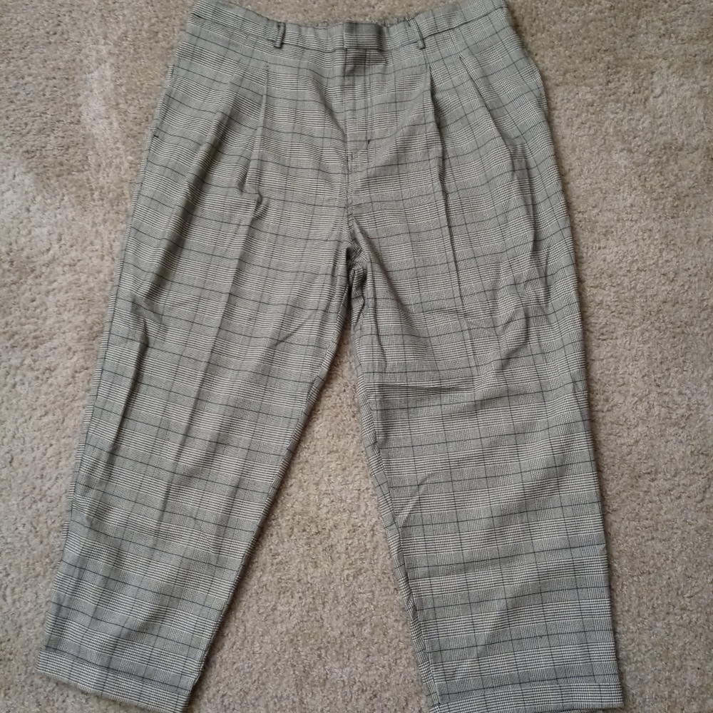 Wild Fable Gray Checkered Women's Trousers